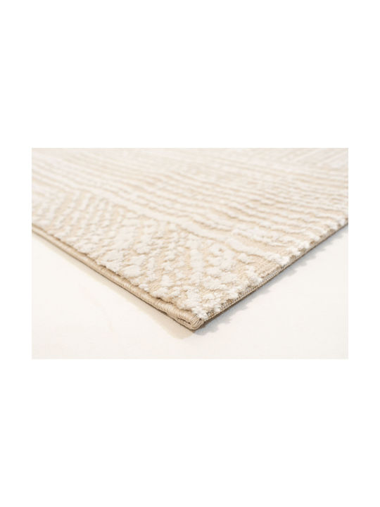 Ezzo Carlota E703b1w Runner Rug Beige 80x200cm