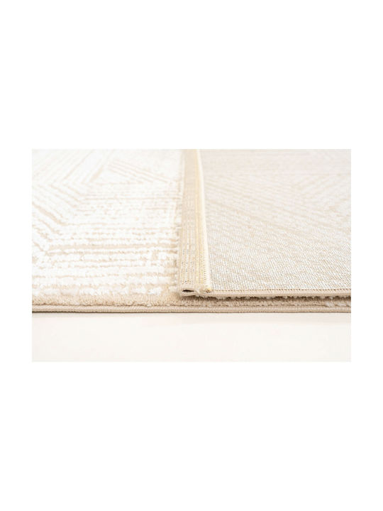 Ezzo Carlota E703b1w Runner Rug Beige 80x150cm