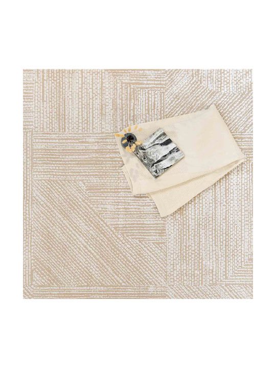 Ezzo Carlota E703b1w Runner Rug Beige 80x150cm