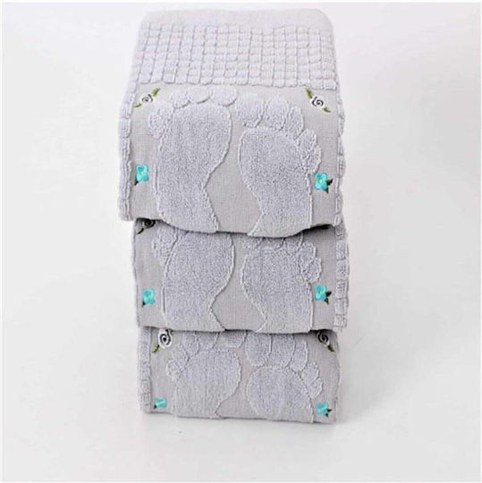 SteweHome Set Covoare De Baie Din Bumbac STE-024818-V51256 Gri 50x70cm 3 Bucăți