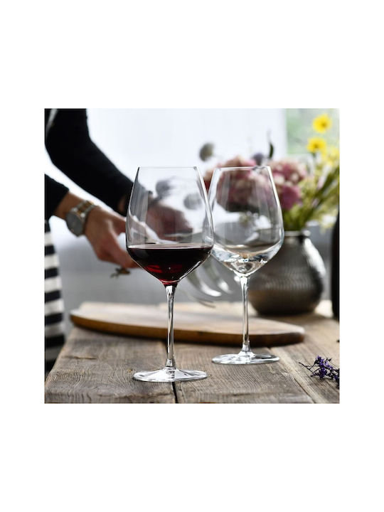 Krosno Set Glasses for White and Red Wine Crystal Goblets 810ml 6 Pieces