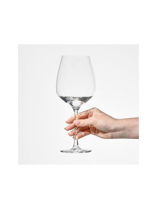 Krosno Set Glasses for White and Red Wine Crystal Goblets 810ml 6 Pieces