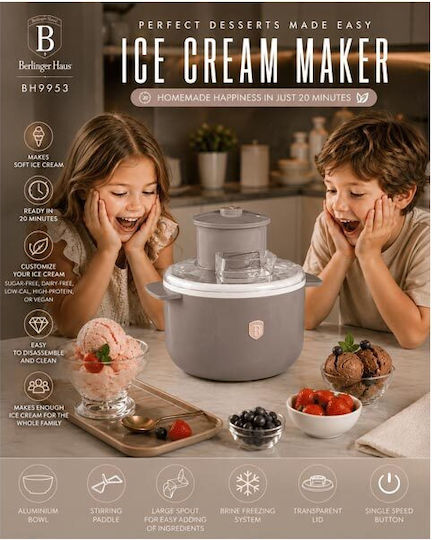 Berlinger Haus Ice Cream Maker Taupe