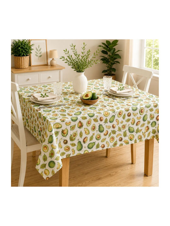 Pucioasa Τραπεζομάντηλο Βαμβακερό Avocado 160x220εκ.