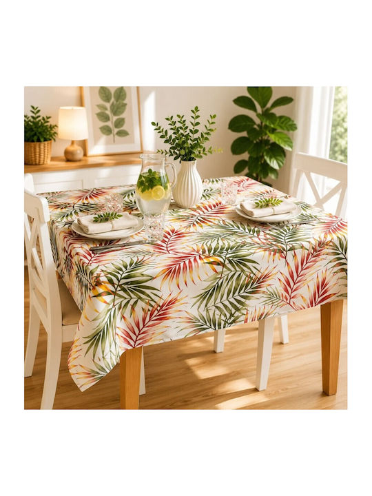 Pucioasa Față De Masă Bumbac Tropical Leaves 160x220 Cm