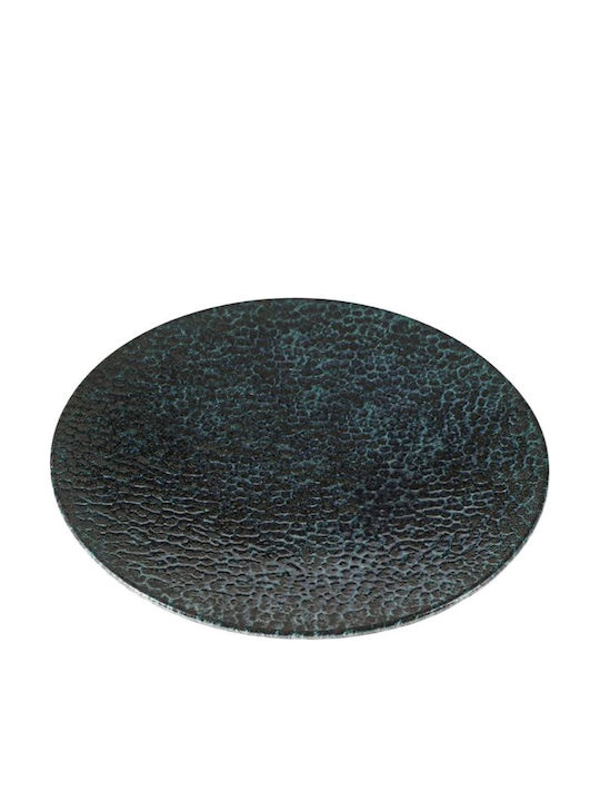 Porland Runde Untiefe aus Porzellan Grünes Servierteller 27cm