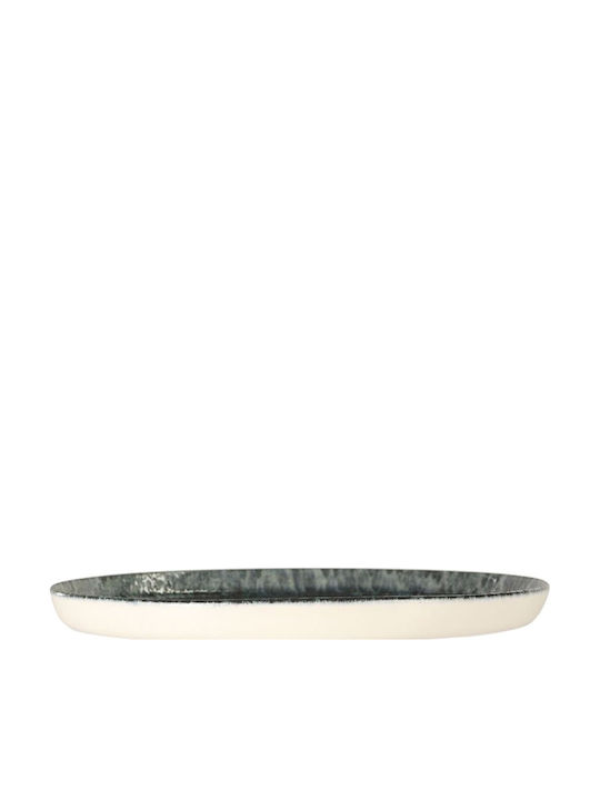 Porland Porcelain Shallow Serving Plate Green 31cm
