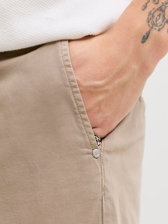 Herrenhosen Chino Elastisch in Regulärer Passform Braun