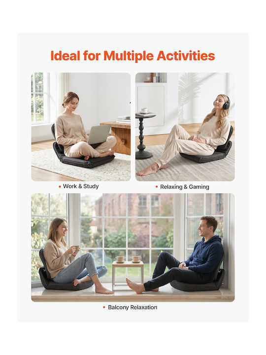 Multifunctional Bean Bag Chair Black
