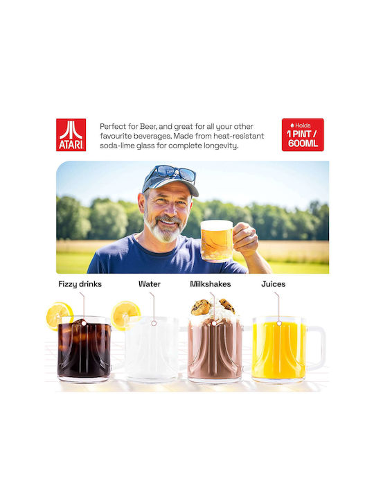 Thumbs Up Thumbs Up Bier Kelch aus Glas in Goldfarbe 600ml