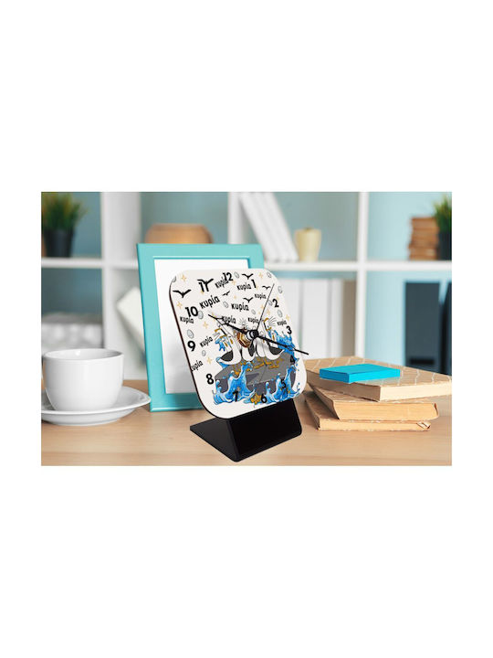 Koupakoupa Mrs! The Class Seagulls Tabletop Clock with Indicators Wooden KP_34274_clock-desk-square