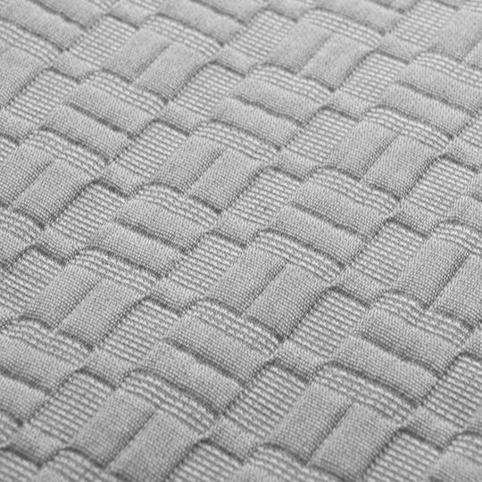 Adam Home Matlasse Romvia Pique Blanket Double 230x270cm Grey