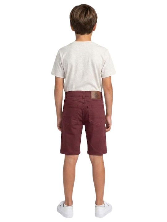 Kids Fabric Shorts/Bermuda Burgundy