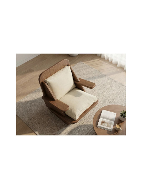Hochlehner-Sessel Braun 65x74x65cm