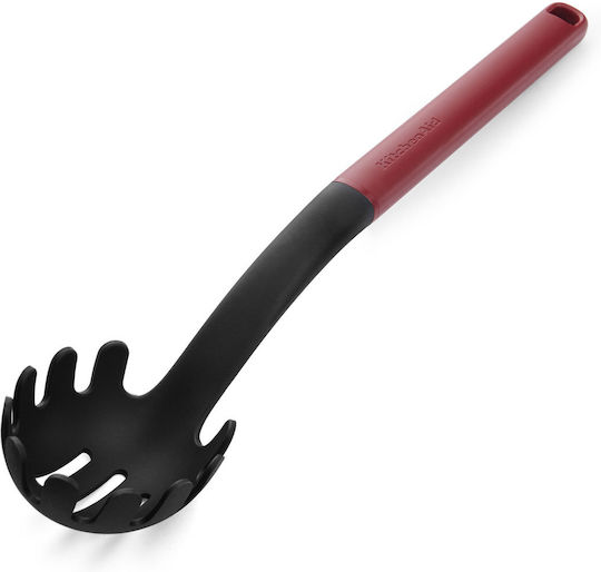 Kitchenaid Дълбока Лъжица За Паста Трита Пластмасова Червена 34cm Kitchenaid Дълбока Лъжица За Паста Трита Пластмасова Червена 34cm