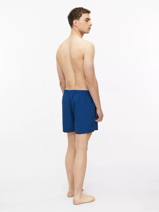 Costum de Baie Bărbați Pantaloni Scurți Albastru Închis cu Model