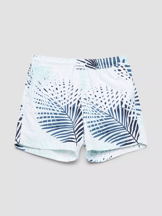 Men's Swim Shorts Light Turquoise Floral