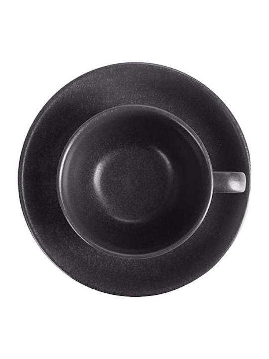 Porland Ceașcă De Ceai Din Porțelan Neagră 250ml