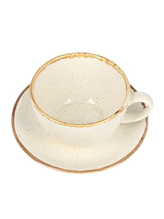 Porland Porcelain Beige Tea Cup 370ml