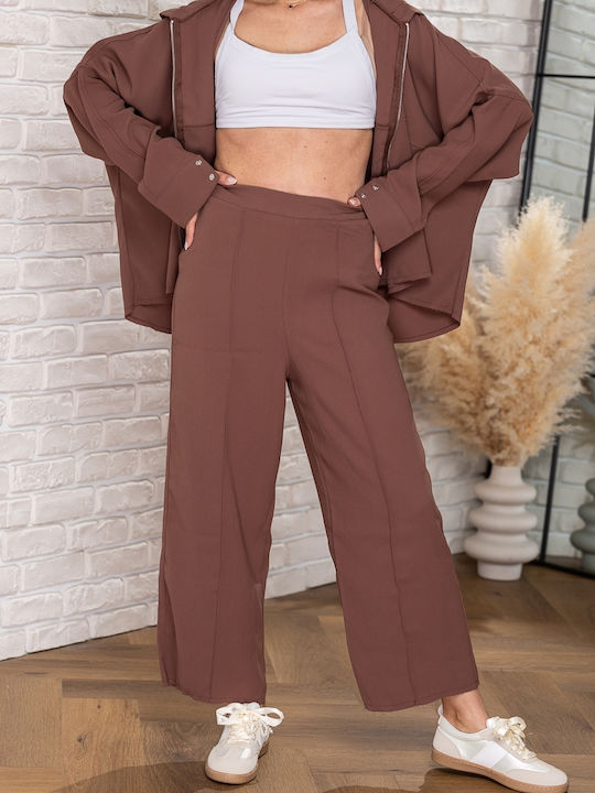 Set Damen Jogginghosen Braun