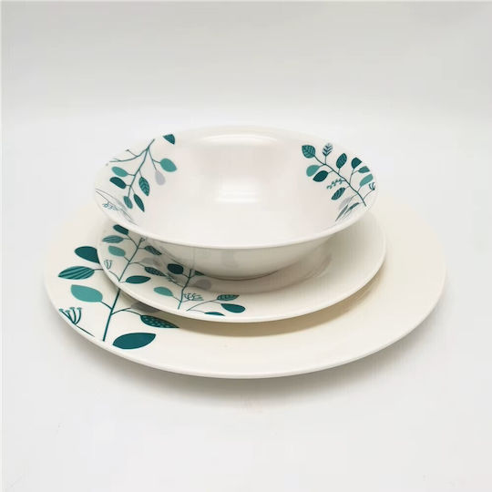 La Mediterranea Alb Ceramică Set de Vase 18buc