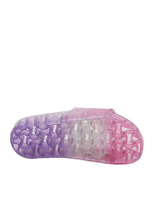 Kinder Badeschlappen Rosa Wave