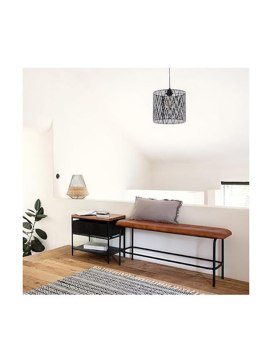 Atmosphera Lumini Suspendate Negru Cu Bază De Bec E27 24.5x24.5cm