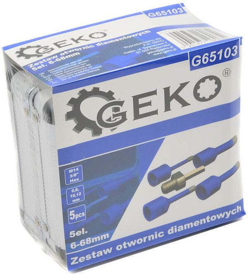 Geko Set Carote Diamantate Pentru Tăiere Uscată cu Diametru de la 6mm la 12mm pentru Gresie