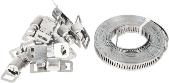 Set Schlauchschellen in Bandform 3m 10 Verschlüsse 8mm Geko