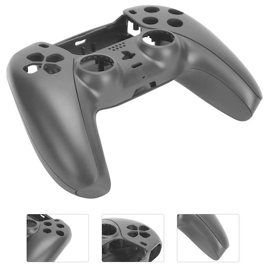 Replacement Shell Controller Replacement Front Rear Full Housing Shell Cover Without Button & Electronics Controller Sony Playstation 5 PS5 Gamepad Dualsense Edge Controller BDM-010 to BDM-050 Gray Code 1-game332