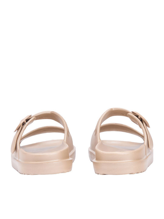 Women's Flat Sandals Safari Canvas Pearlized