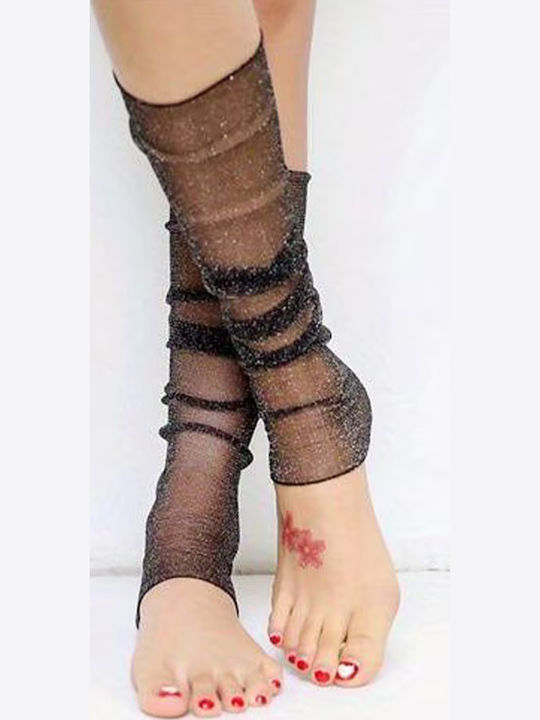 Schwarze Damen Handschuhe Berührung mit Fingerlos
