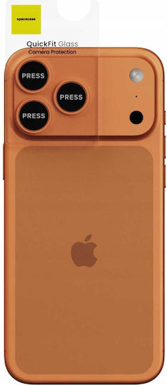 Spacecase Camera Protection Tempered Glass Orange for iPhone 17 Pro iPhone 17 Pro Max