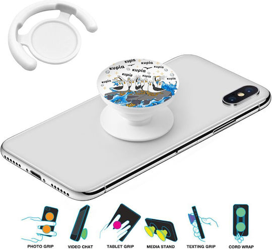 Kyriaaa The Gulls Class Phone Holders Stand White Mobile Phone Hand Support Base