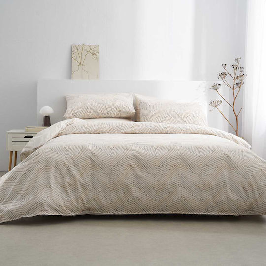 Vesta Home Ariadni 2 Σετ Σεντόνια King Size 270x270εκ. Μπεζ (4τμχ)