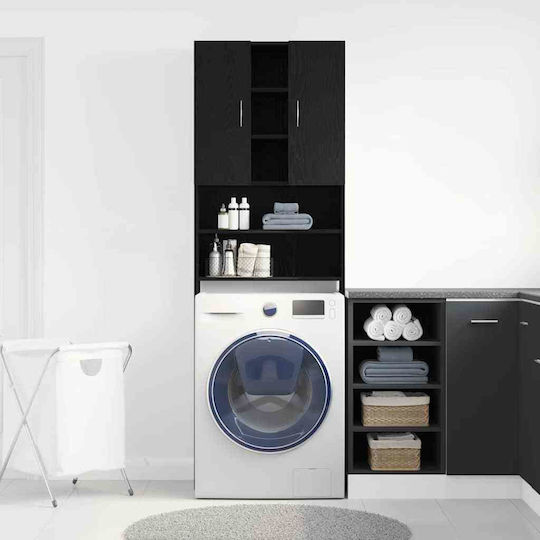 vidaXL Στήλη Μπάνιου Τοίχου για Πλυντήριο Μ64xΒ25.5xΥ190cm Δρυς
