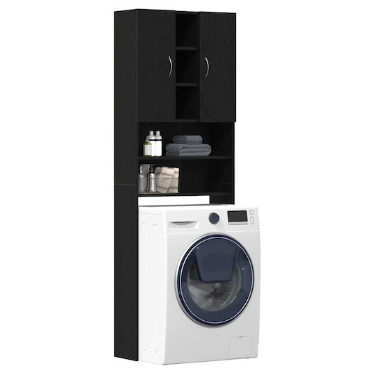 vidaXL Στήλη Μπάνιου Τοίχου για Πλυντήριο Μ64xΒ25.5xΥ190cm Δρυς