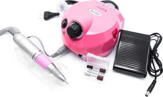 Nail Drill Electric 30W Pink 20000 Rounds with Pedal