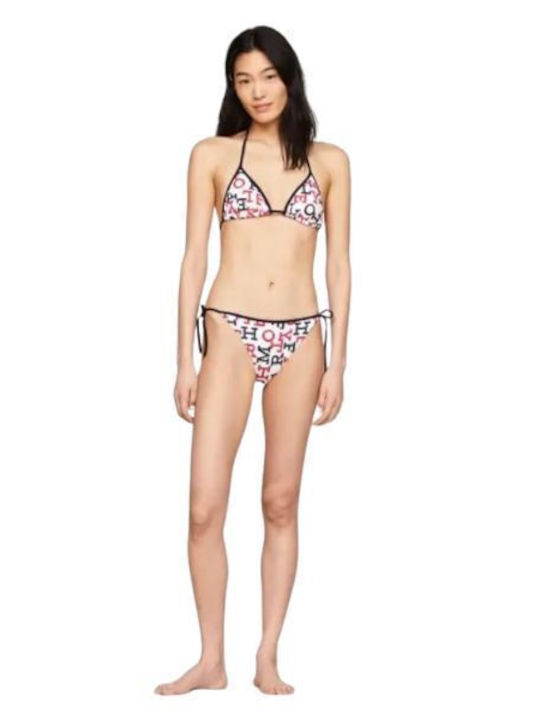 Slip Bikini Cu Dantelă Roșu