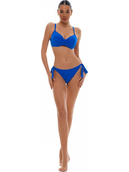 E-Cup Solids Bikini Oberteile Blau Roux