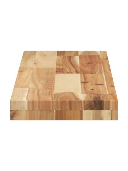 vidaXL Rechteckiges Bücherregal aus Massivholz Akazie 80x20x4cm 3279584 2 Stück