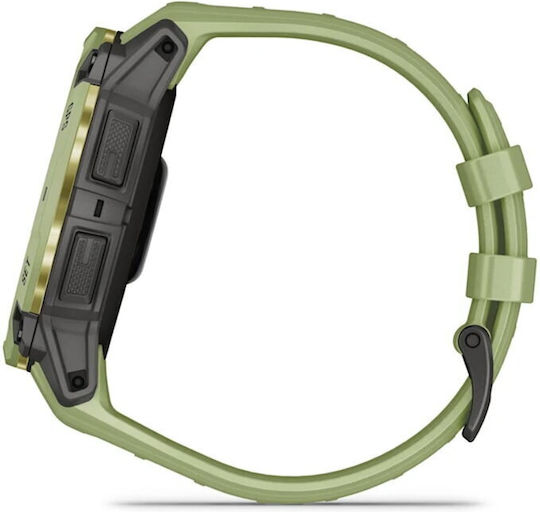 Garmin Instinct 3 AMOLED Aluminium 50mm Αδιάβροχο Smartwatch με Παλμογράφο (Fern Green with Fern Green Band)