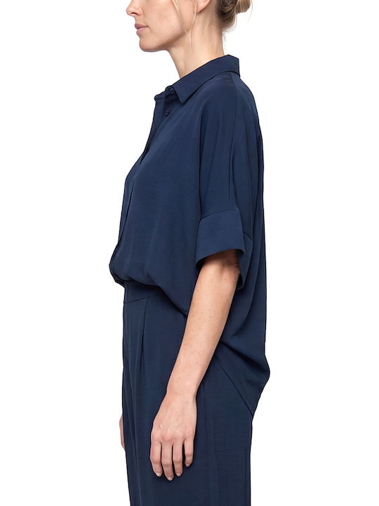 Moutaki Γυναικεία Πουκαμίσα Navy
