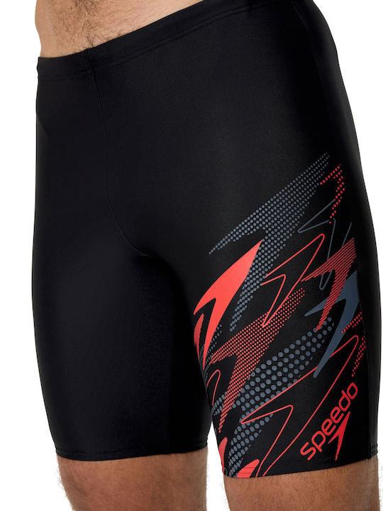 Speedo Medley Logo Costum de Înot Competitional Jammer pentru Bărbați Negru