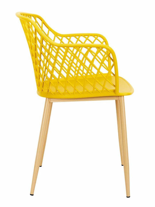Outdoor Polypropylene Armchair Malaga Yellow