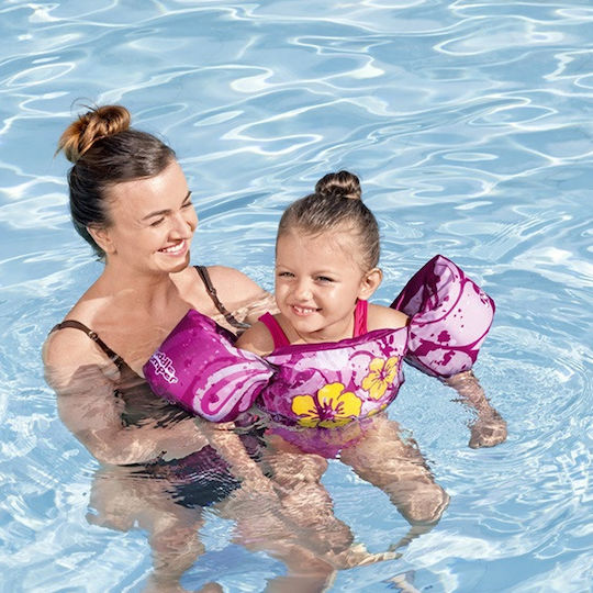 Swimming Armbands Chest Support Bestway Tropical Flowers Multicolour 90144