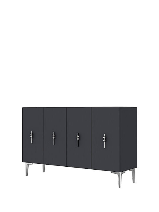 SteweHome Μπουφές Ξύλινος Καφέ 120x32x75cm
