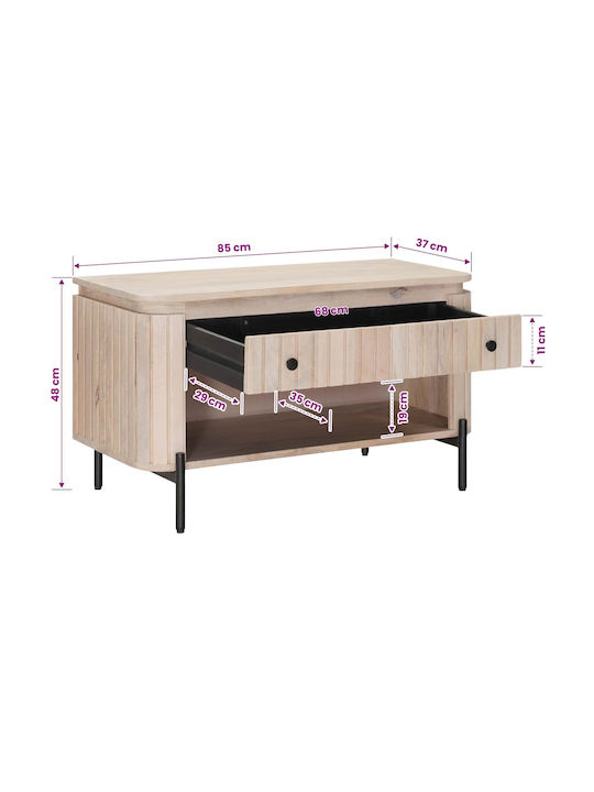 Entryway Furniture with Shoe Rack & Bench 85x37x48cm