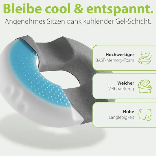 Feela Orthopädisches Kissen mit Memory-Schaum in Grau Farbe X001MZKH8F
