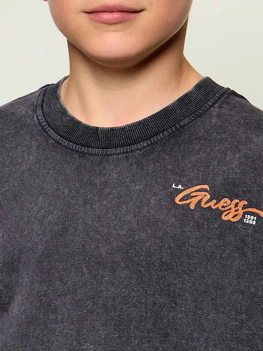 Guess Kinderoberteile T-Shirt Schwarz Gmt Dye